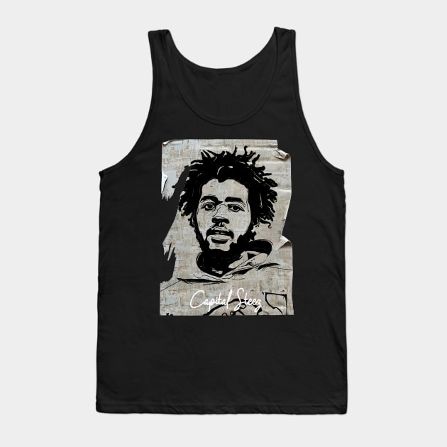 Capital Steez 80s Vintage Old Poster Tank Top by Hand And Finger